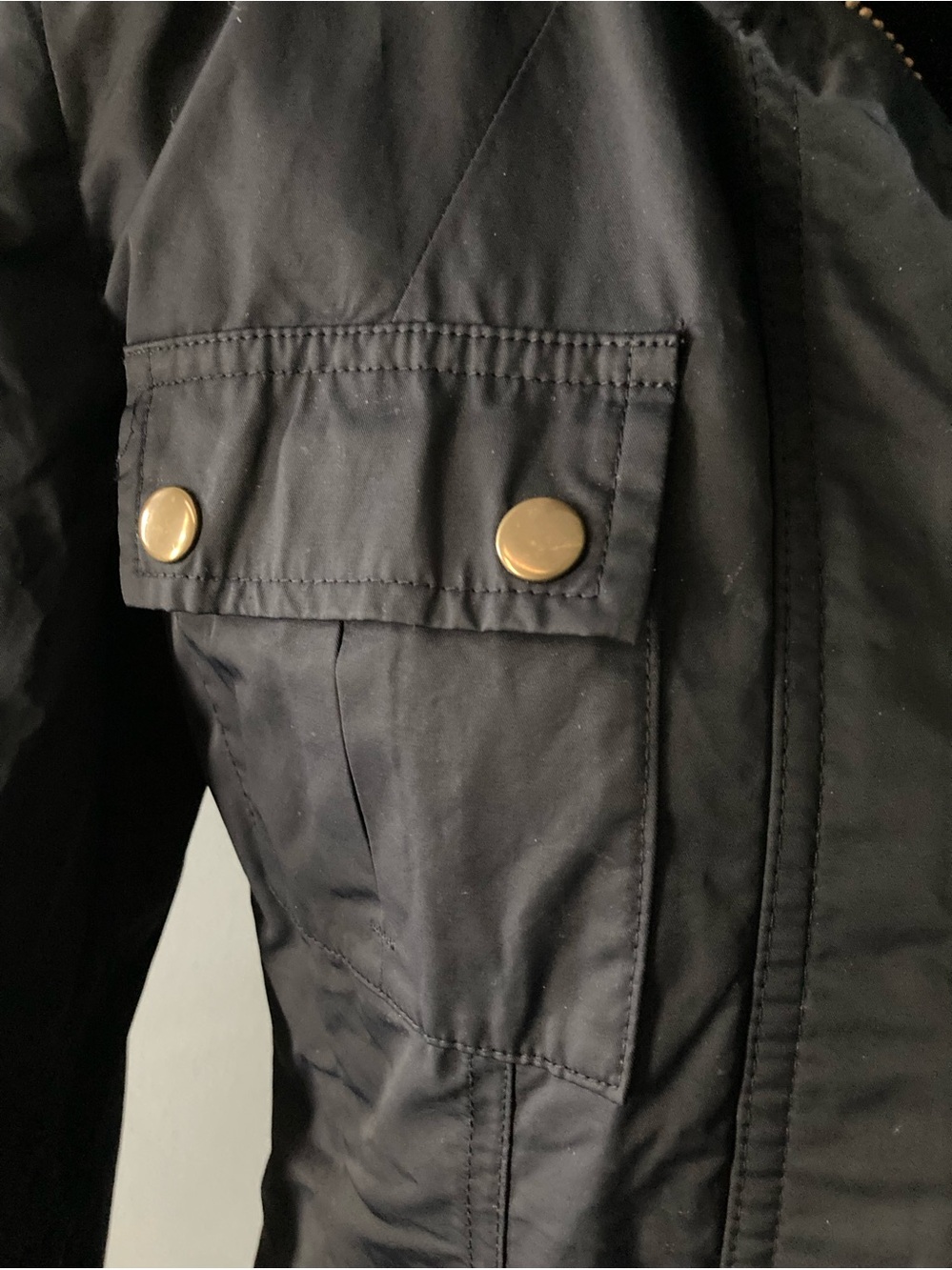 Banana Republic Dark Blue Field Jacket with Hideaway Hood Belt - Picture 16 of 16